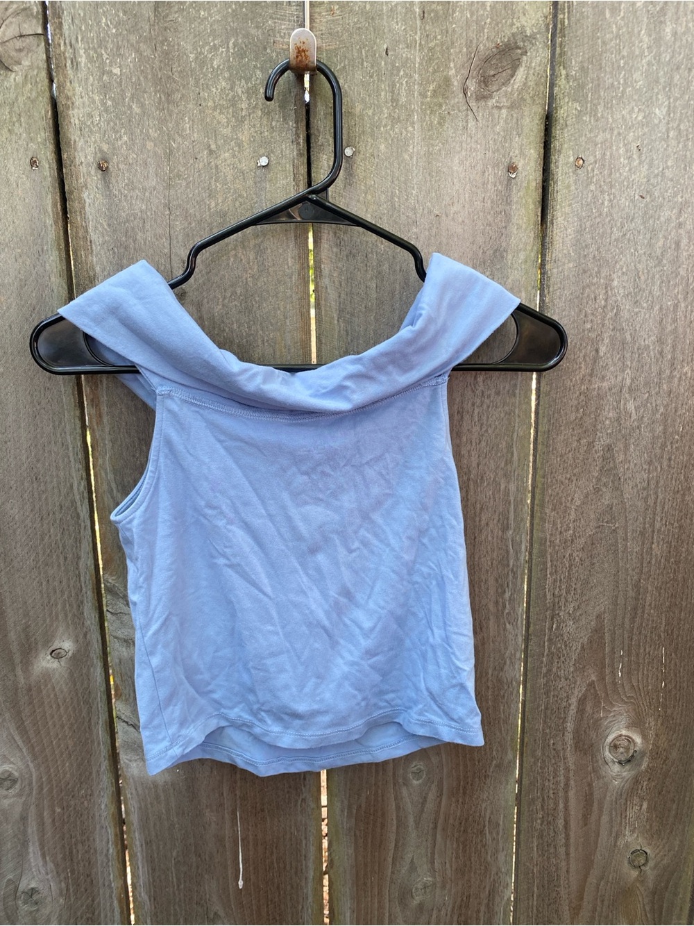 Aerie Chill Up Off Shoulder Top Monaco Blue Small Y2K Balletcore - Picture 4 of 4